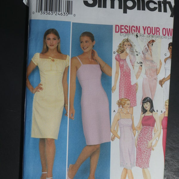 Simplicity 9557 Misses Design your own Dress Sewing Pattern - UNCUT - Size 12 14 16 18