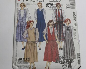 McCalls 4967 Misses Jumpers Sewing Pattern - UNCUT - Size 10 12 14