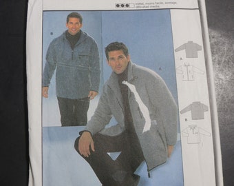 BUrda 8854 Men's Loose Fitting Sweatshirt / Jacket Sewing Pattern - UNCUT - Size 36 38 40 42 44 46 50