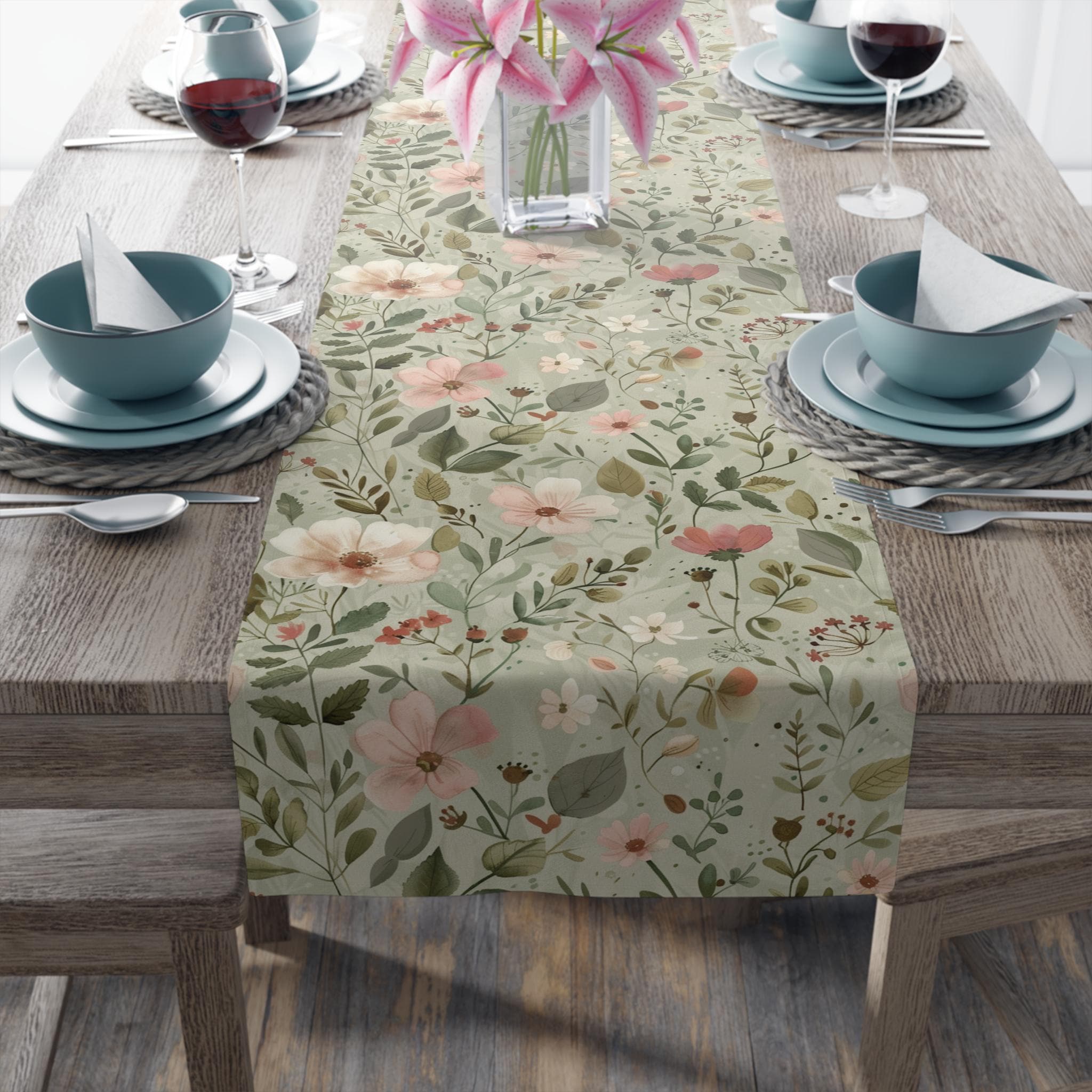 Runner de Tavolo Verde Salvia in Chiffon, 77 X 300 CM Morbido e Confortevole Runner de Tavolo Moderno Tulle per Matrimoni, Battesimi, Baby Shower, Addio Al Nubilato, Decorazione da Tavolo in Cucina