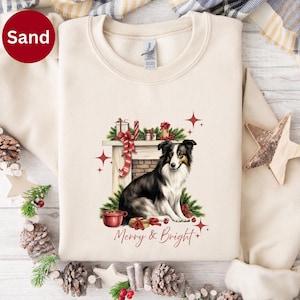 Border Collie Christmas Sweatshirt: Festive Dog Lover Crewneck