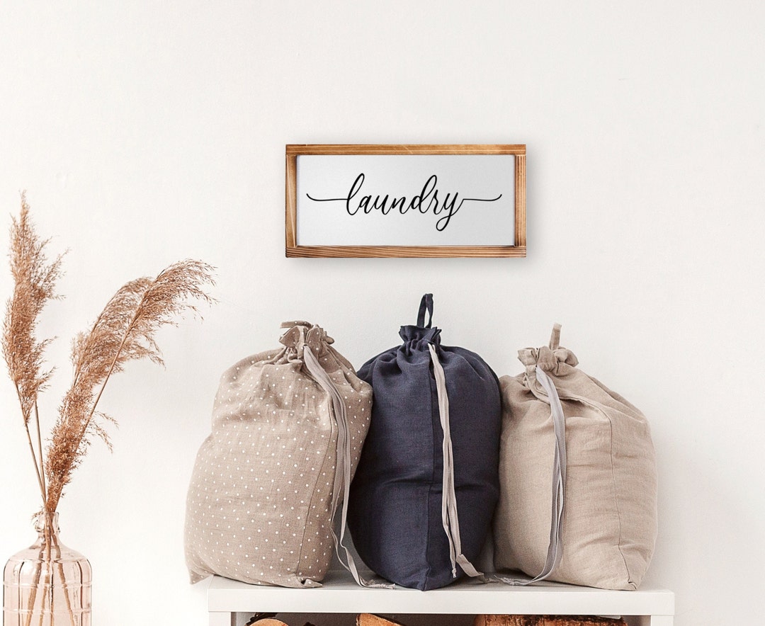 Laundry Sign Rustic Farmhouse Decor for the Home Sign - Etsy