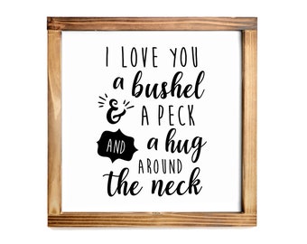 Hanging Wall Signs with Love, Family, and Blessings Theme.