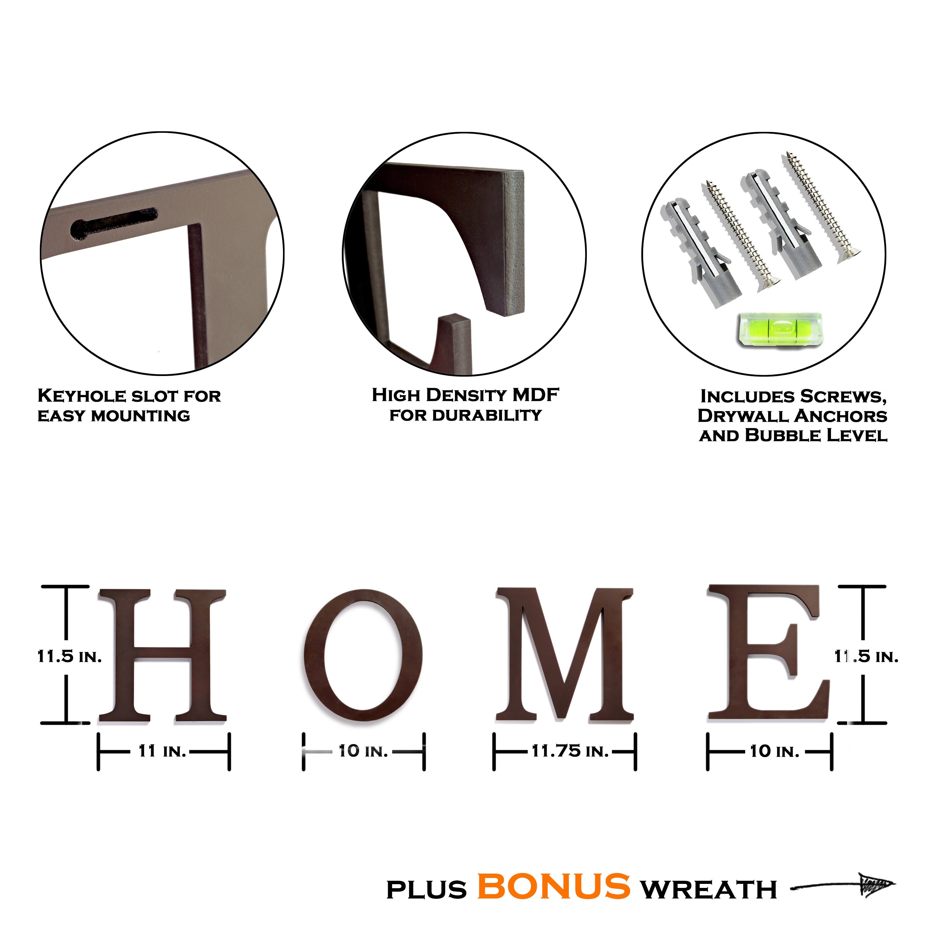 MAINEVENT Home Wall Decor Cutouts Farmhouse Signs for Home Etsy