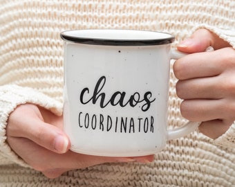 Chaos Coordinator 11 Ounce Ceramic Mug. Office Coffee Mug. Best Chaos Coordinator Coffee Mug