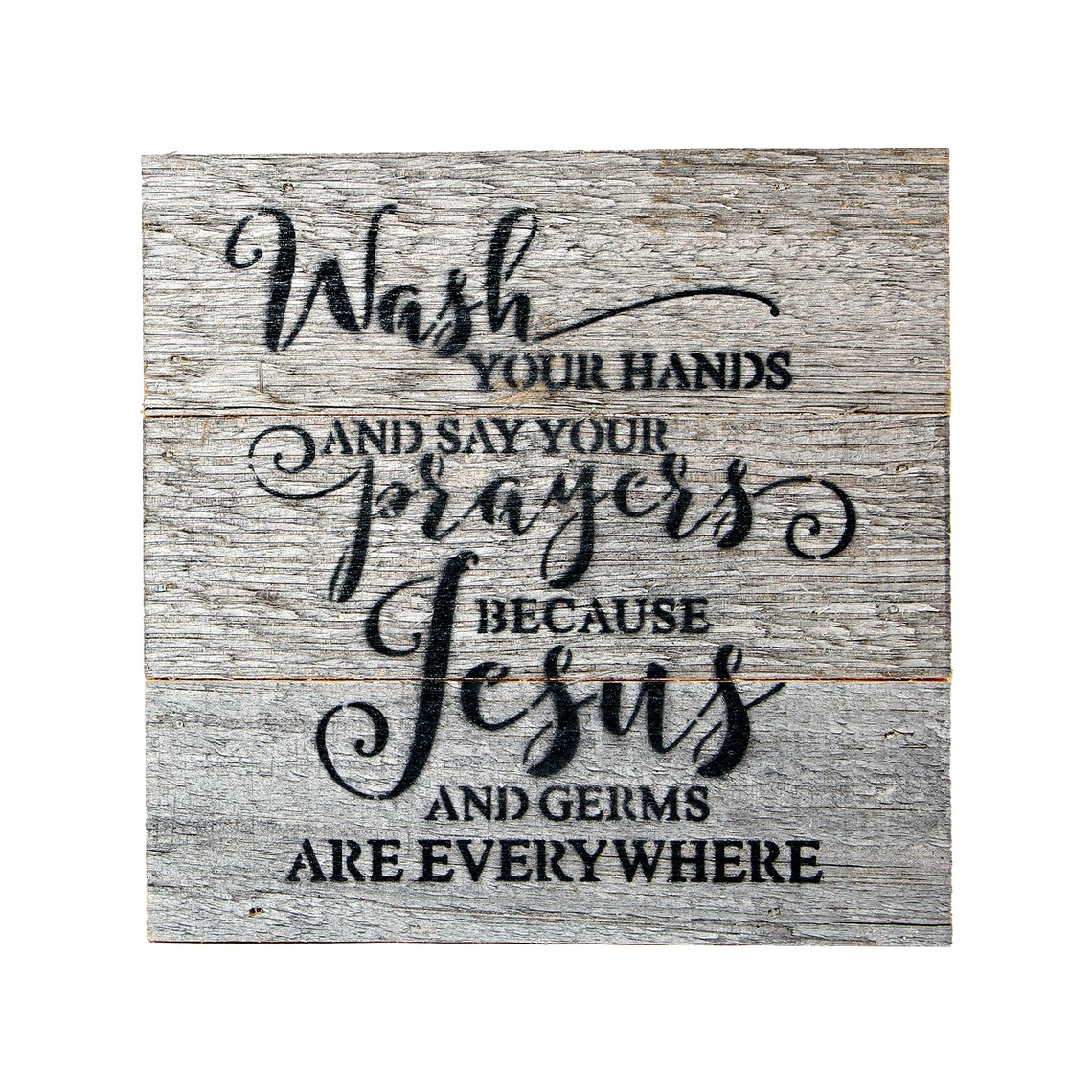 Jesus and Germs are Everywhere Box Signs for Home Decor | Etsy
