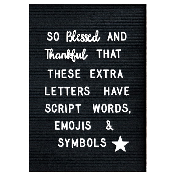 MainEvent Letterboard Extra Letters and Characters (NO BOARD INCLUDED)