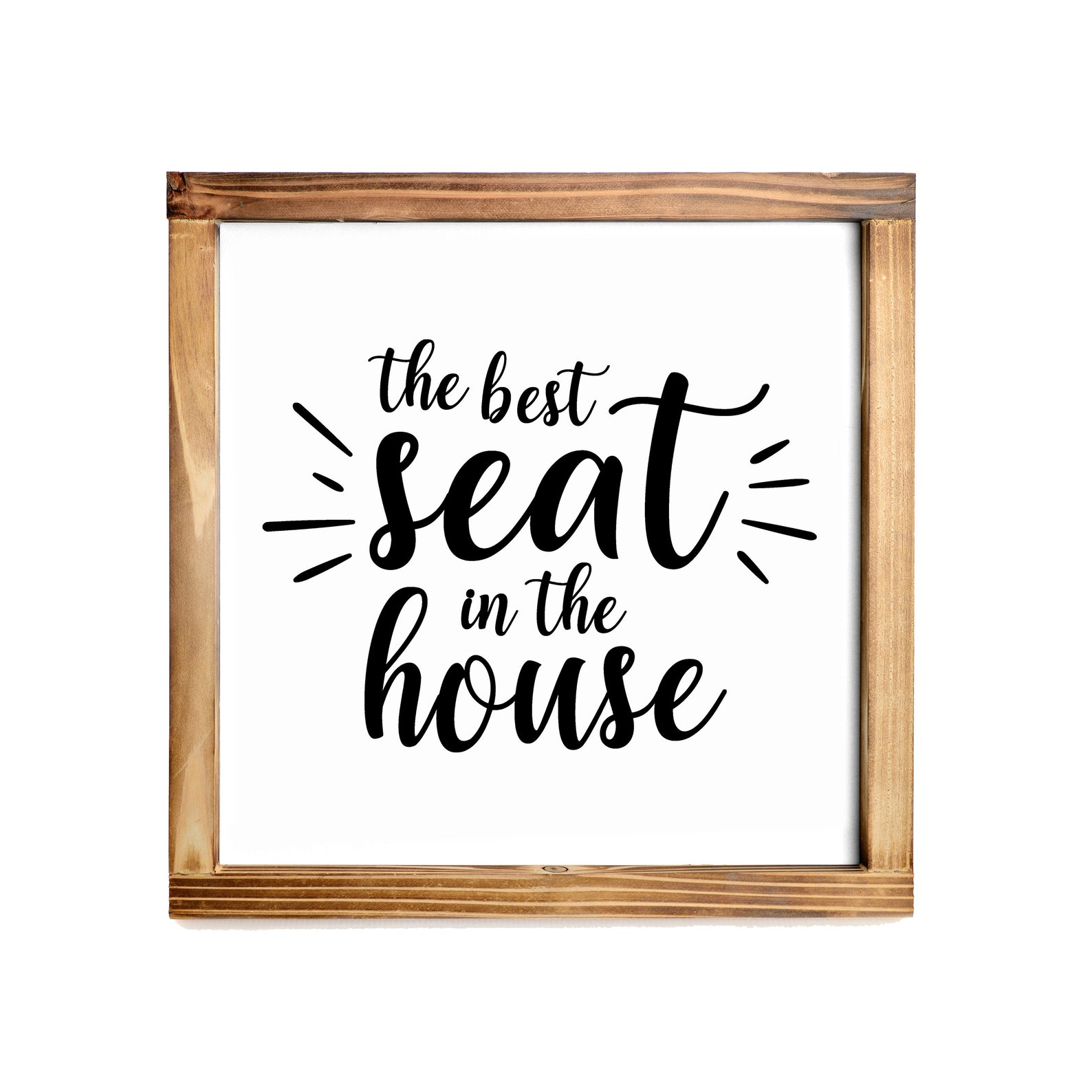 Best Seat in the House Bathroom Sign Modern Farmhouse Etsy