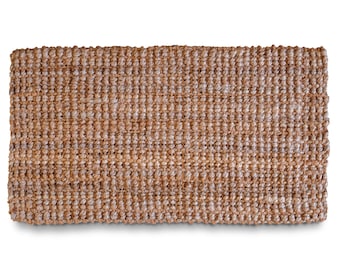 MAINEVENT Jute Doormat 30x17 Inch, Braided Doormat, Jute Outdoor Mat, Natural Jute Rug, Jute Door Mat Outdoor, Small Jute Rug, Jute Mat