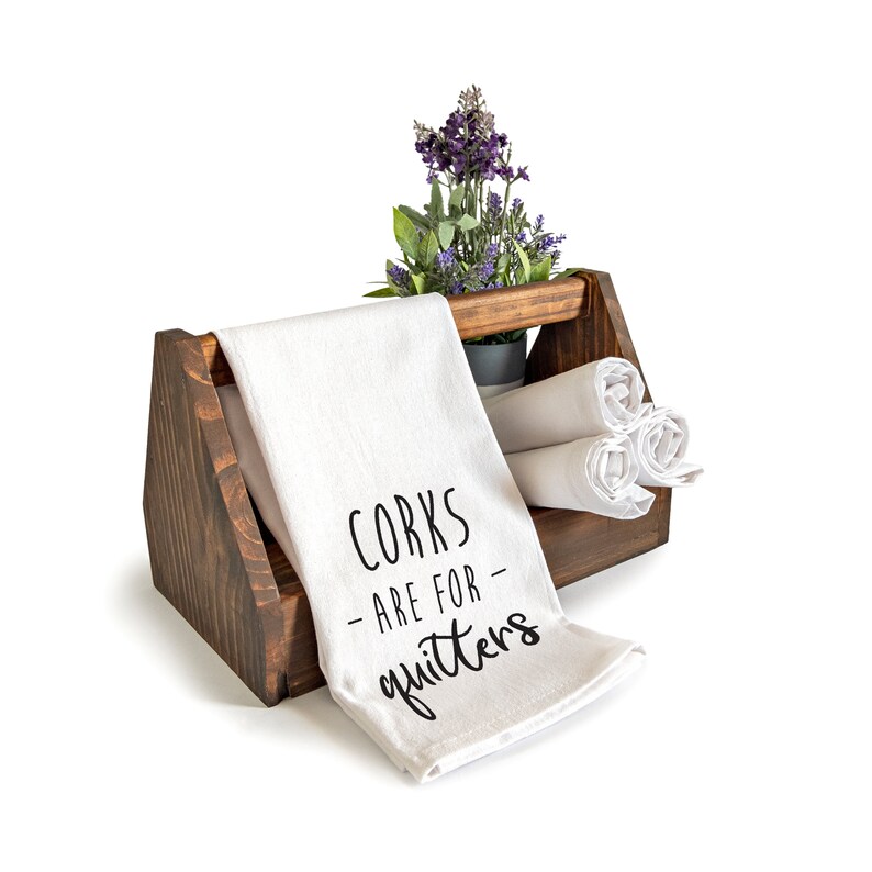 Corks Are for Quitters Towel 18x24 Inch Funny Kitchen Towels Etsy