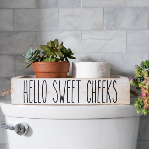 Seat Yourself Funny Bathroom Decor Toilet Paper Holder Etsy