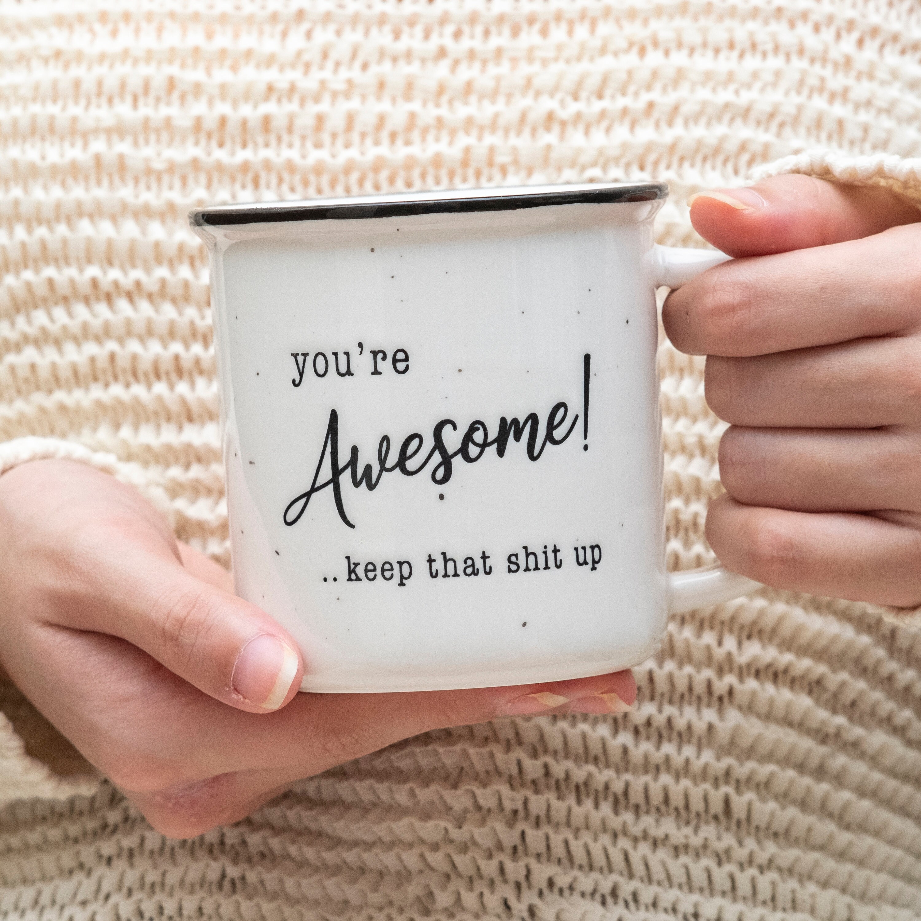 Lustige Dankeskarte 'You Are Fucking Awesome' - Motivationskarte Für Freunde, Chef, Ehemann