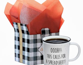 Funny Spreadsheet Mug: Accountant Gift, 11 Ounce