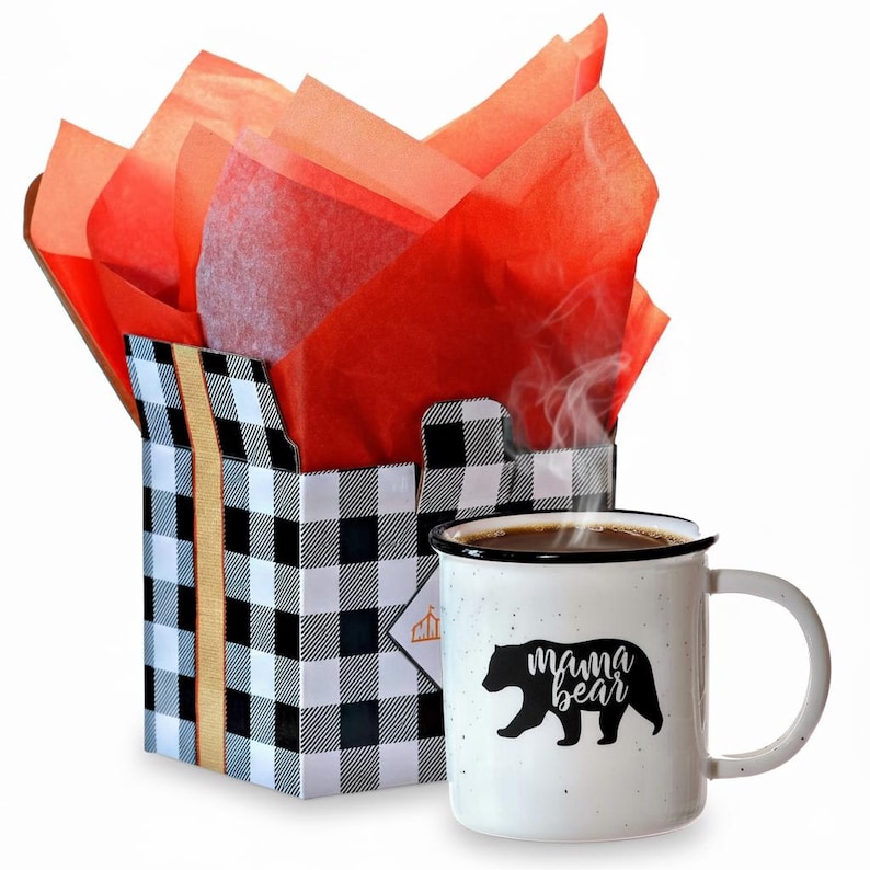 Mama Bear Coffee Mug: Farmhouse Speckled Campfire Mug image 1