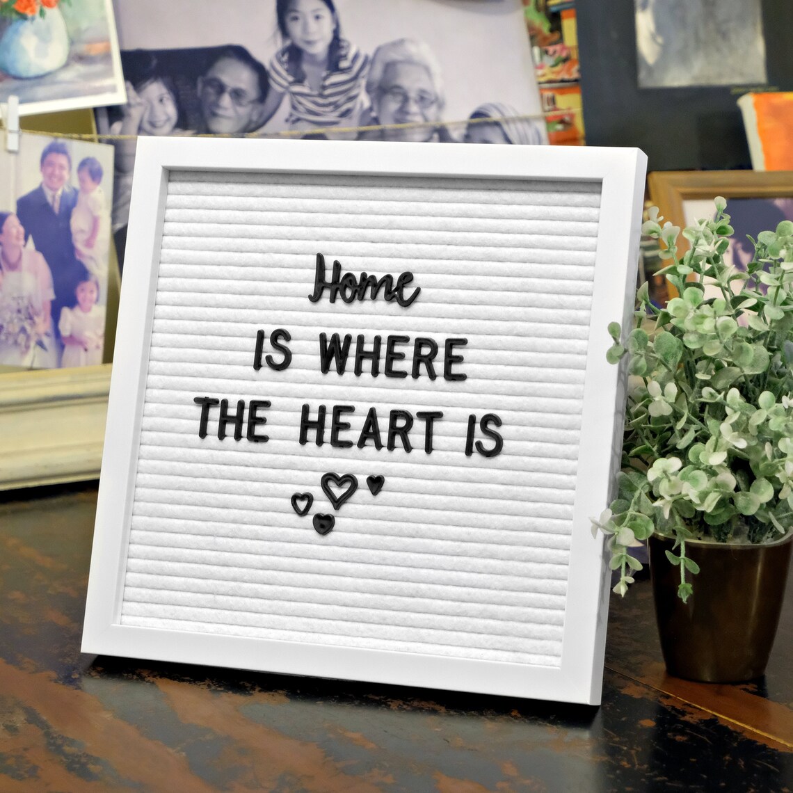 10x10 All White Felt Letter Board Changeable Letter Board Etsy