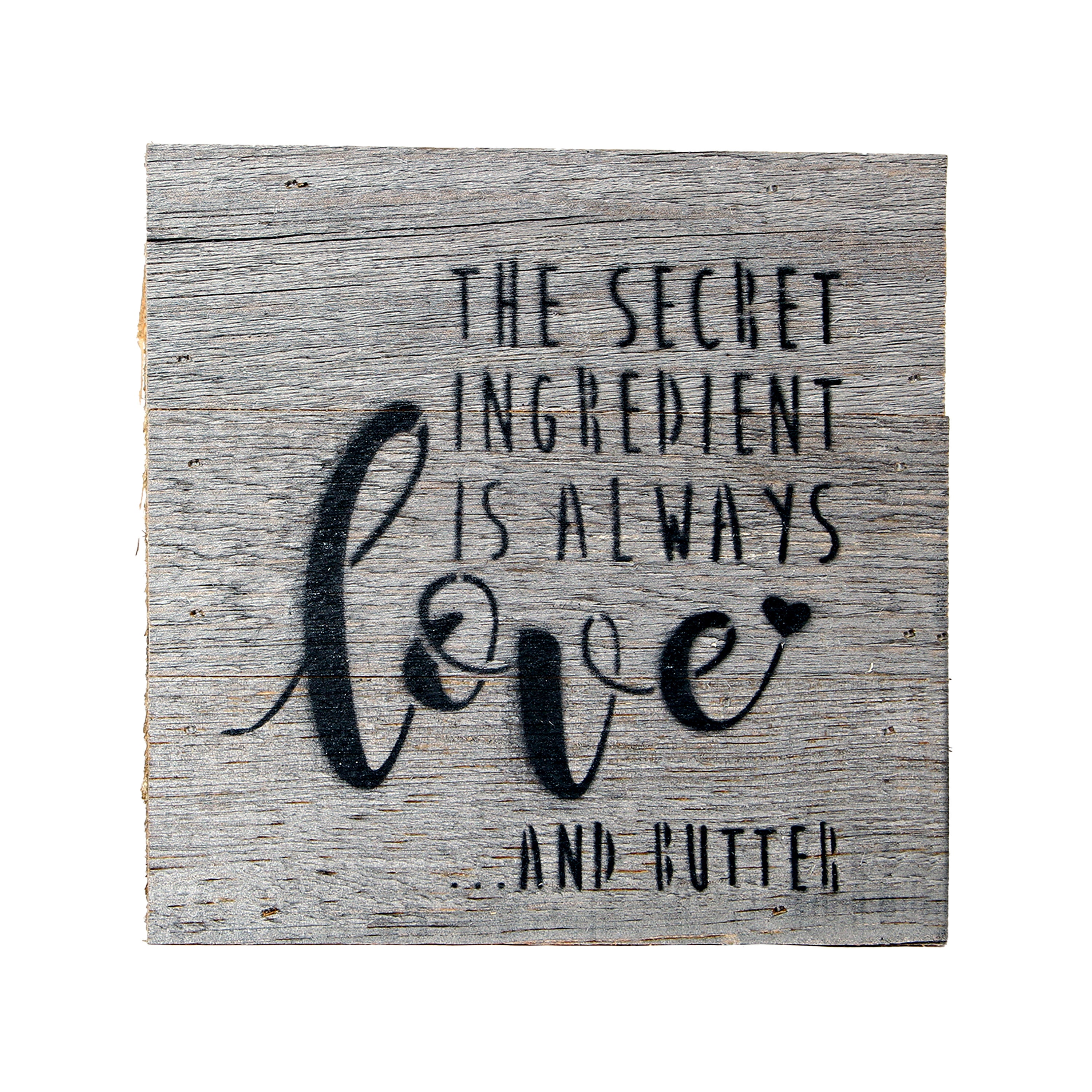 The Secret Ingredient is Always Love and Butter Box Signs for Etsy