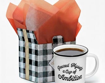 Cup of Ambition Coffee Mug: Farmhouse Speckled Ceramic Mug