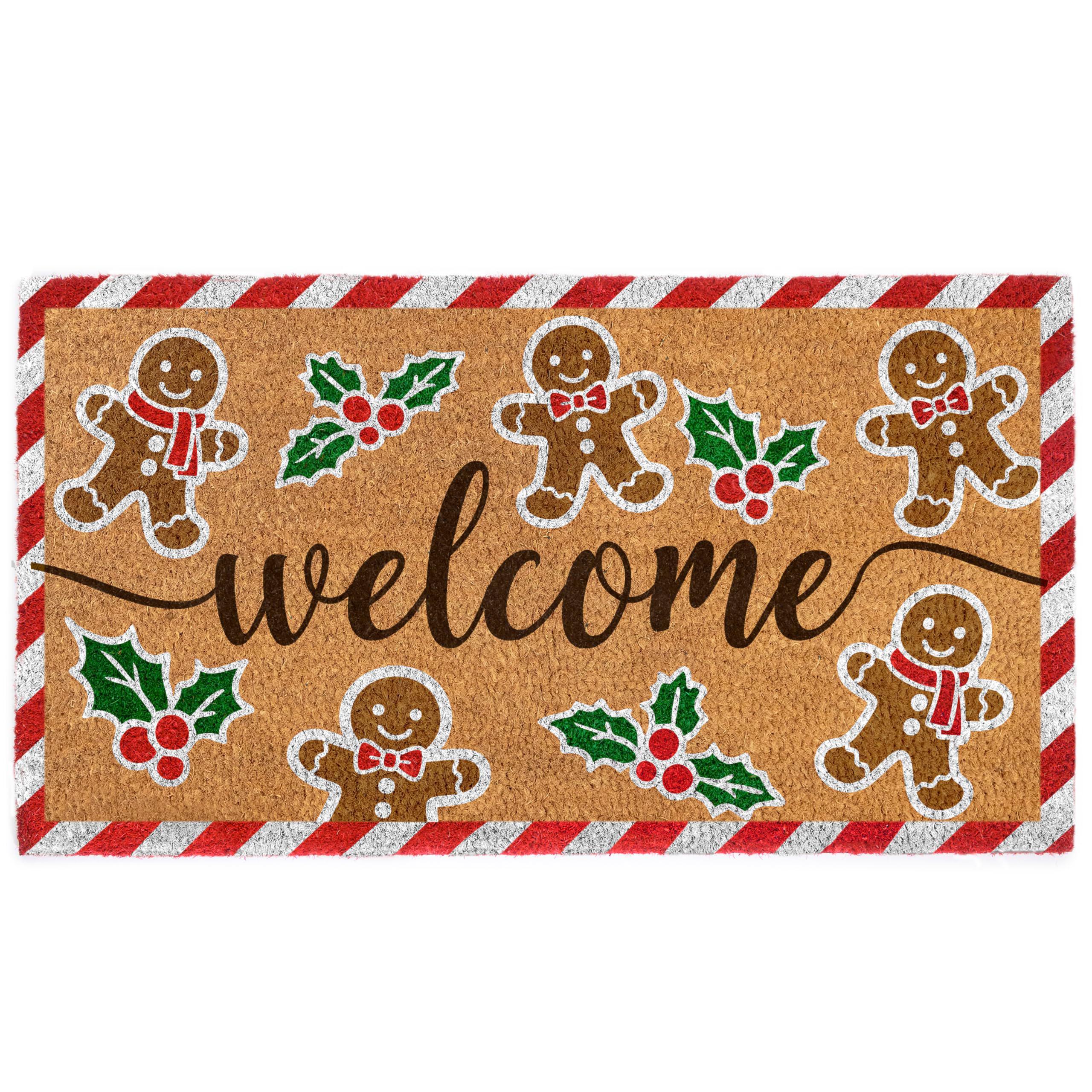 Discover Gingerbread Christmas Doormat