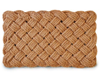 MAINEVENT Rope Doormat 30x17 Inch, Rope Door Mat Woven Doormat, Braided Door Mat, Braided Doormat, Nautical Rope Doormat Rope Door Mat