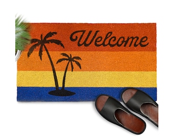 MAINEVENT Palm Trees Doormat 30x17 Inch