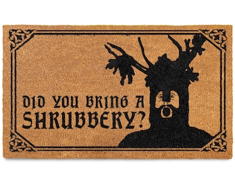 Monty Python Shrubbery Doormat: Funny Geek Decor