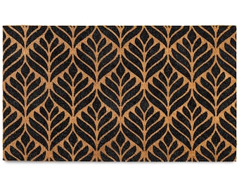 Modern Geometric Doormat: Art Deco Outdoor Welcome Mat 30"x17"