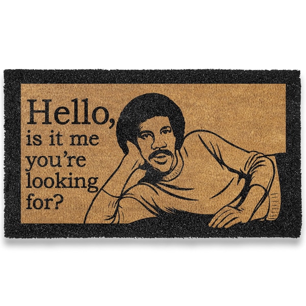 MAINEVENT Hello Is It Me You're Looking for Welcome Mat Funny 30x17 Inch, Funny Doormat, Funny Outdoor Door Mat