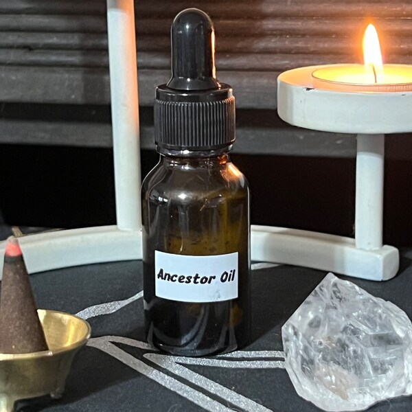 Ancestor Oil - Handcrafted Altar Oil - Magical Oil - Ritual Oil - Honoring Ancestors - Witchy - Anointing Oil