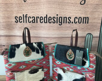 hair on hide backpack