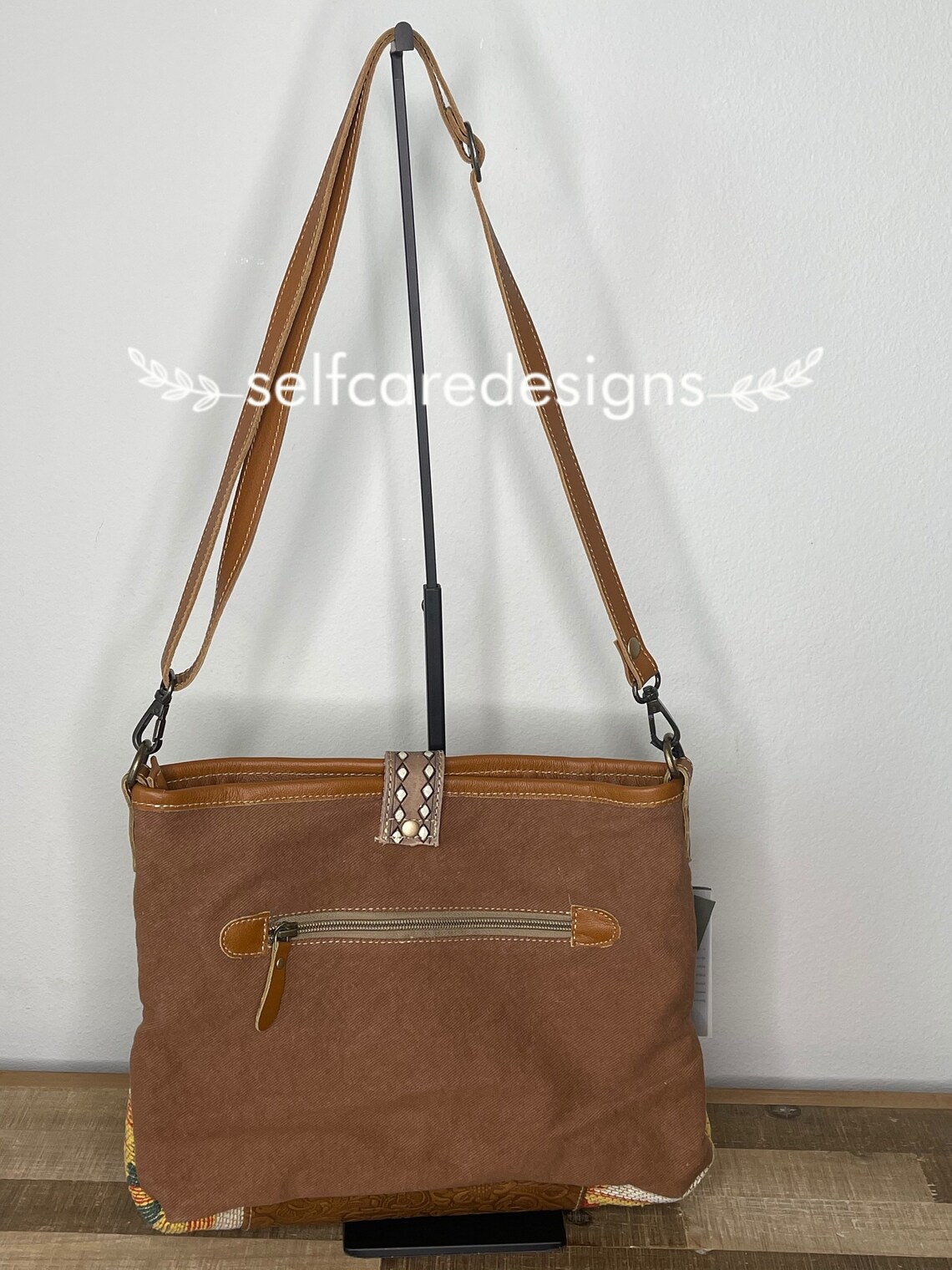 Myra bag Flowery spring bag aztec purse tooled leather | Etsy