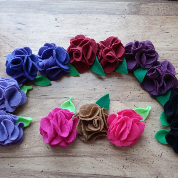 Felt Flower Pin Etsy