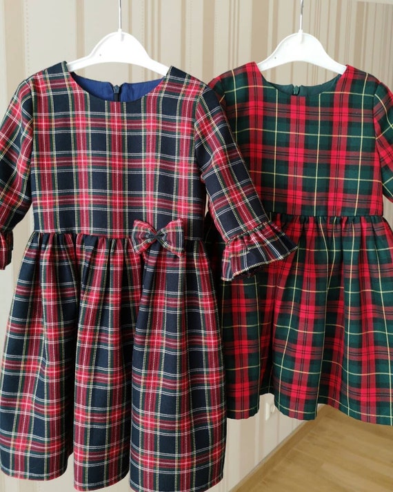 tartan christmas dress