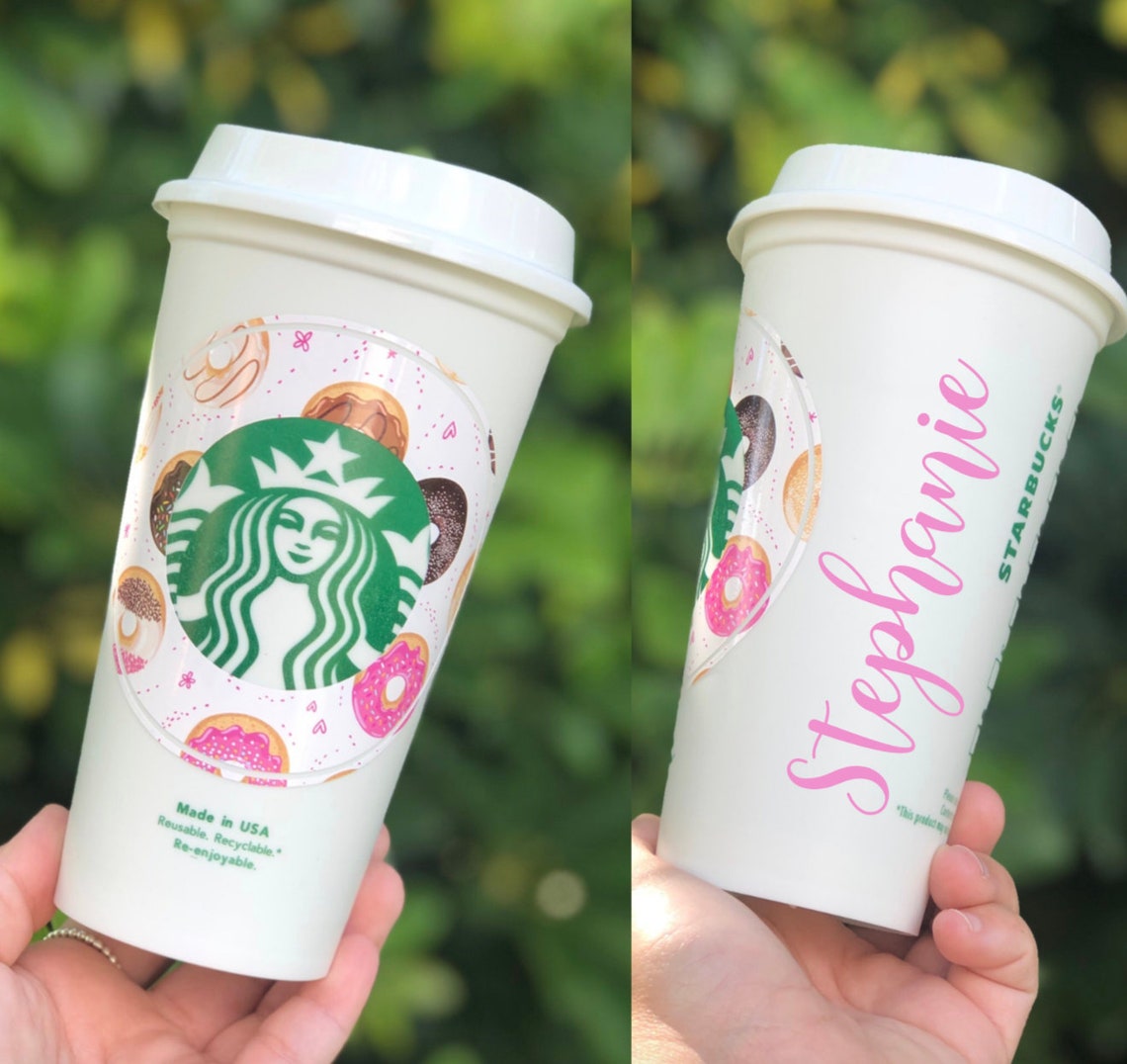 Personalized Starbucks Reusable Coffee Cups 16oz Cup Etsy