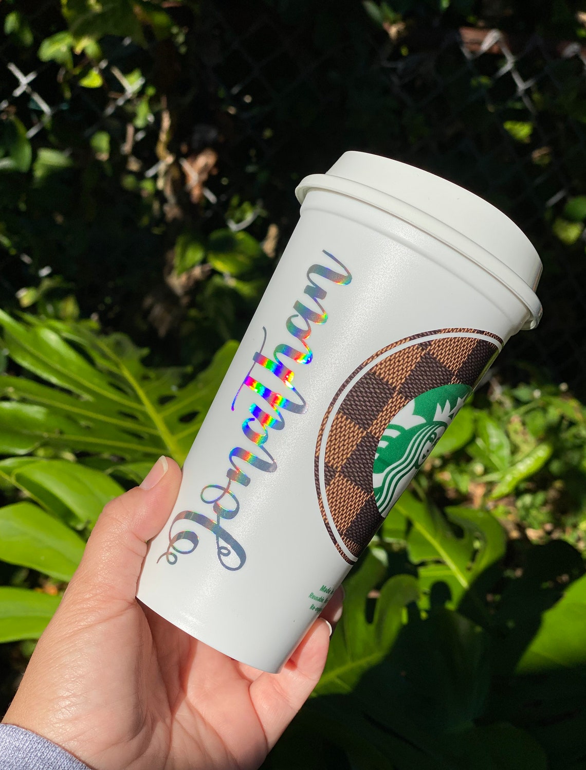Personalized Starbucks Reusable Coffee Cups 16oz Cup Etsy