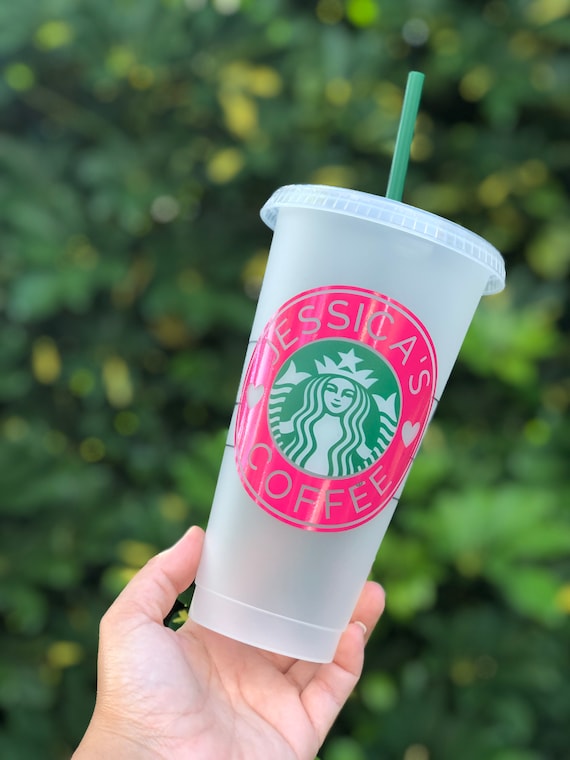 Personalized Starbucks Reusable Ice Coffee Cups 24oz Cup Personalized Starbucks Reusable Ice Coffee Cups 24oz Cup
