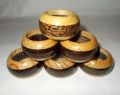 WOODEN NAPKIN RING Set of 6 pcs
