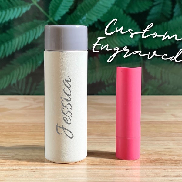 Insulated Lipstick Case - Custom Name Engraving - Protect your lipstick case from melting | M1