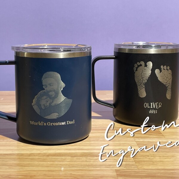 Engraved Coffee Mug Etsy