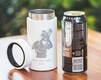 Personalized Tall Can Cooler for Grandpa • Energy Drink Can Holder • Beer Can Cozy • Gifts for Him • Custom Engraved Can Insulator • L16