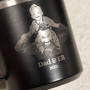 Gift for Dad • Father and Son Custom Portrait • Gift Idea for Dad • Birthday Gift for Dad from Son • Personalized Art for Dad • H120PH