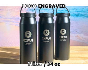 Logo Gym Bottle • Custom Engraved Tumbler • Logo Branded Bottle • Corporate Gifts • Employee Appreciation • Company Event • G34