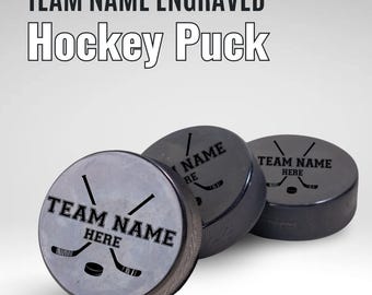 Gift for Hockey Player, Custom Engraved Hockey Puck, Personalized Keepsake