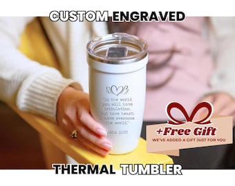 Personalized Bible Verse Tumbler: Custom Engraved Scripture Mug Christian Gift for Women Religious Water Bottle 16oz Stainless Steel Cup