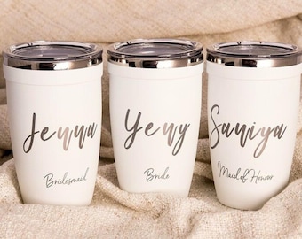 Gift for Wine Lover, Custom Engraved Wine Tumbler, Stainless Steel 12oz Travel Mug