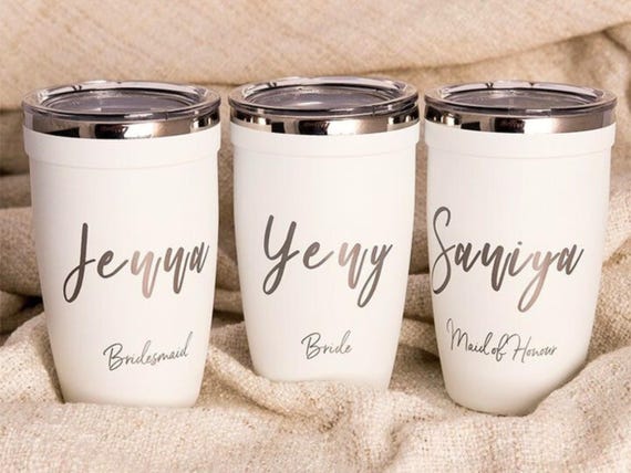 Gift for Wine Lover, Custom Engraved Wine Tumbler, Stainless Steel 12oz Travel Mug