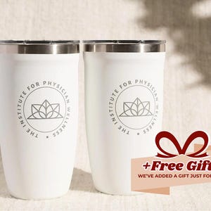 Custom Logo Tumbler, Travel Tumbler, Personalized Gift, Vacuum Coffee Mug, Corporate Drinkware, Employee Present, insulated Cup • P160LO
