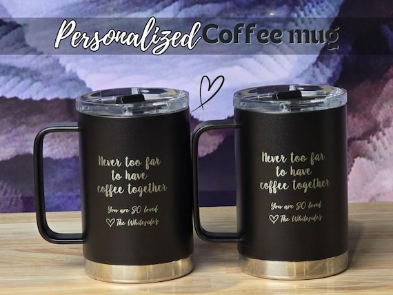 Custom New Year Gift Travel Mug for Fresh Start Resolutions Personalized Engraved Tumbler with Leakproof Lid Double Walled Vacuum Cup