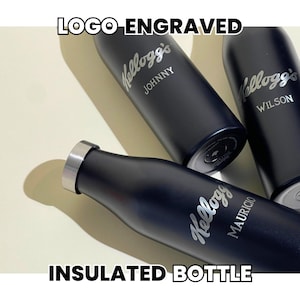 Benutzerdefiniertes Logo Wasserflasche 21 Unzen, personalisiertes Logo Wasserflasche, Gravierte Edelstahl Thermoskanne • R21