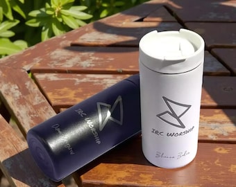 Vaso delgado personalizado de 12 oz: taza de café grabada personalizada con logotipo corporativo, regalo para padrinos de boda, damas de honor, propuesta de matrimonio, taza de viaje aislada