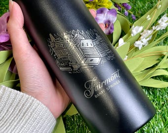 Regalo de aniversario, botella con foto personalizada, botella de agua grabada personalizada